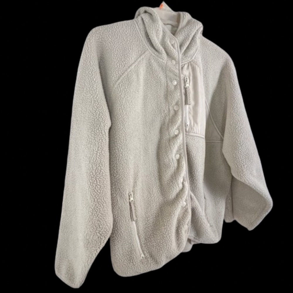 Billabong Adventure Division Hoodie Sherpa Jacket Women's Large EUC - Picture 5 of 8